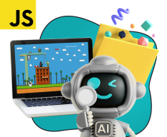 Язык программирования JavaScript + AI. Проектное обучение + геймификация + AI-помощники - КИБЕРшкола программирования для детей, компьютерные курсы для школьников, начинающих и подростков - KIBERone г. Черногорск
