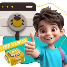 Тестирование & Vibe Debug. Охотники за багами - КИБЕРшкола программирования для детей, компьютерные курсы для школьников, начинающих и подростков - KIBERone г. Черногорск