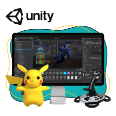 Мир игр на Unity 2D на популярном движке + AI-помощники - КИБЕРшкола программирования для детей, компьютерные курсы для школьников, начинающих и подростков - KIBERone г. Черногорск