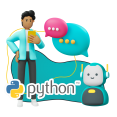 Умный чат-бот на Python - КИБЕРшкола программирования для детей, компьютерные курсы для школьников, начинающих и подростков - KIBERone г. Черногорск